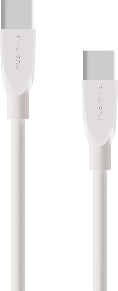 Mobiparts | USB-C naar USB-C Kabel | 2A | 1m | Wit (Bulk)