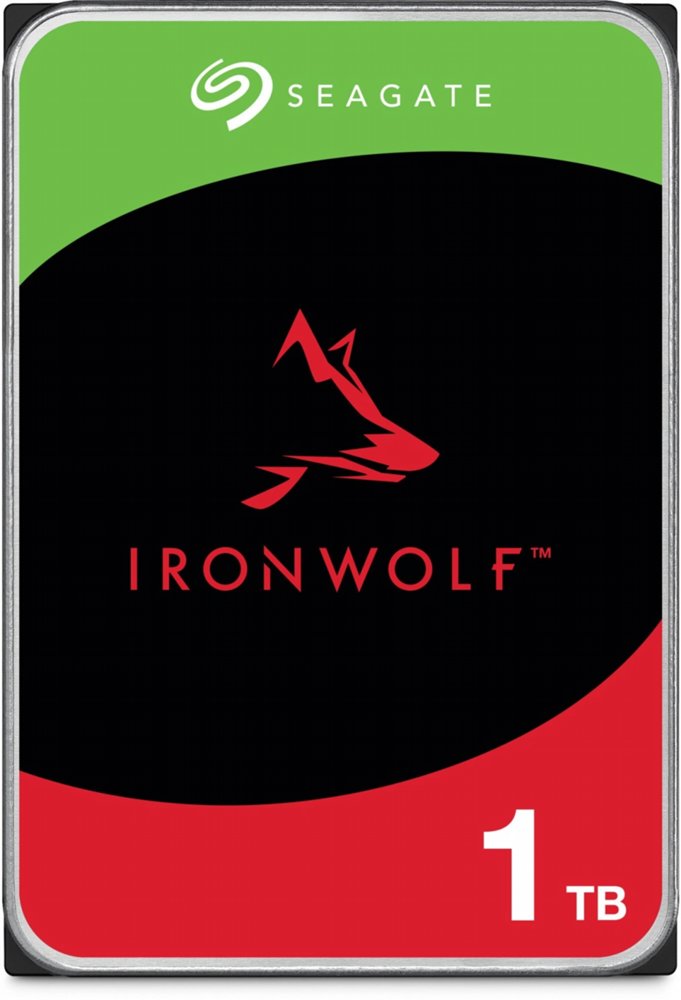 Seagate IronWolf ST1000VN008 | 1TB NAS 3,5" HDD | 5400RPM | SATA III | 64MB Cache