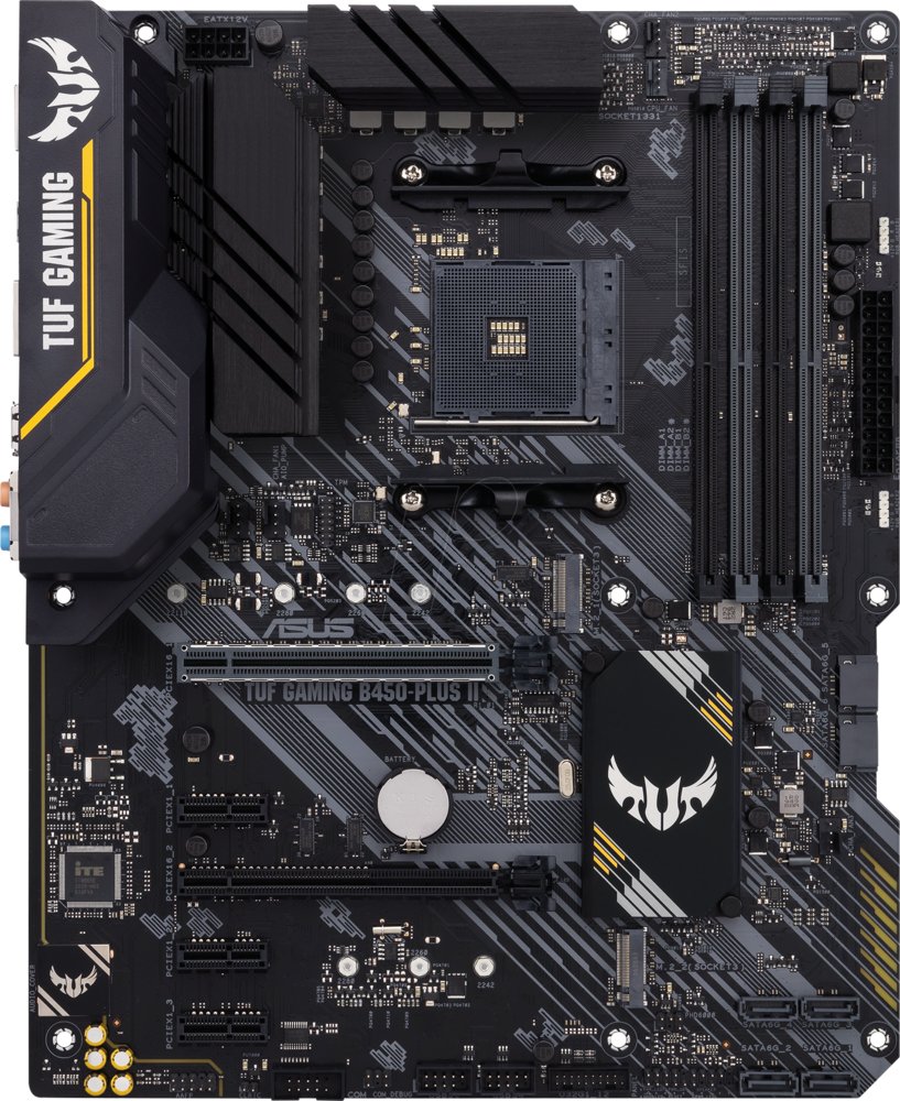 ASUS TUF GAMING B450-PLUS II | Socket AM4 | AMD B450 | 4xDDR4 | ATX | Moederbord