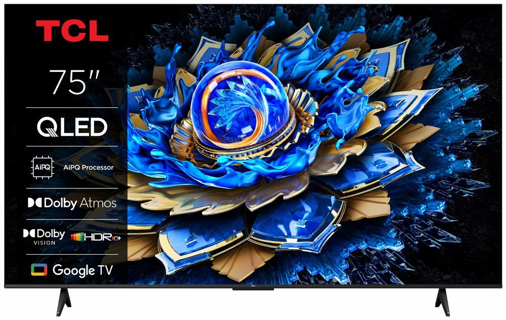 TCL 75T69C | 75" 4K UHD QLED TV | Dolby Vision & HDR10+ | Google TV