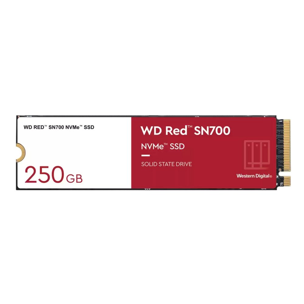 Western Digital WD Red SN700 | 250GB M.2 NVMe SSD | PCIe 3.0 x4 | Voor NAS-systemen