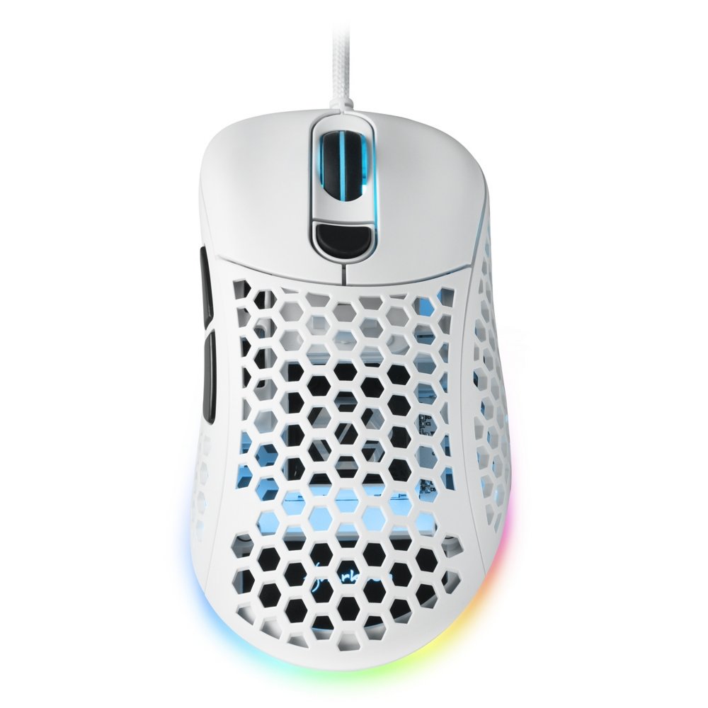 Sharkoon Light² 200 | Bekabelde Gaming Muis | Links- en Rechtshandig | USB-A | 16000 DPI | Wit