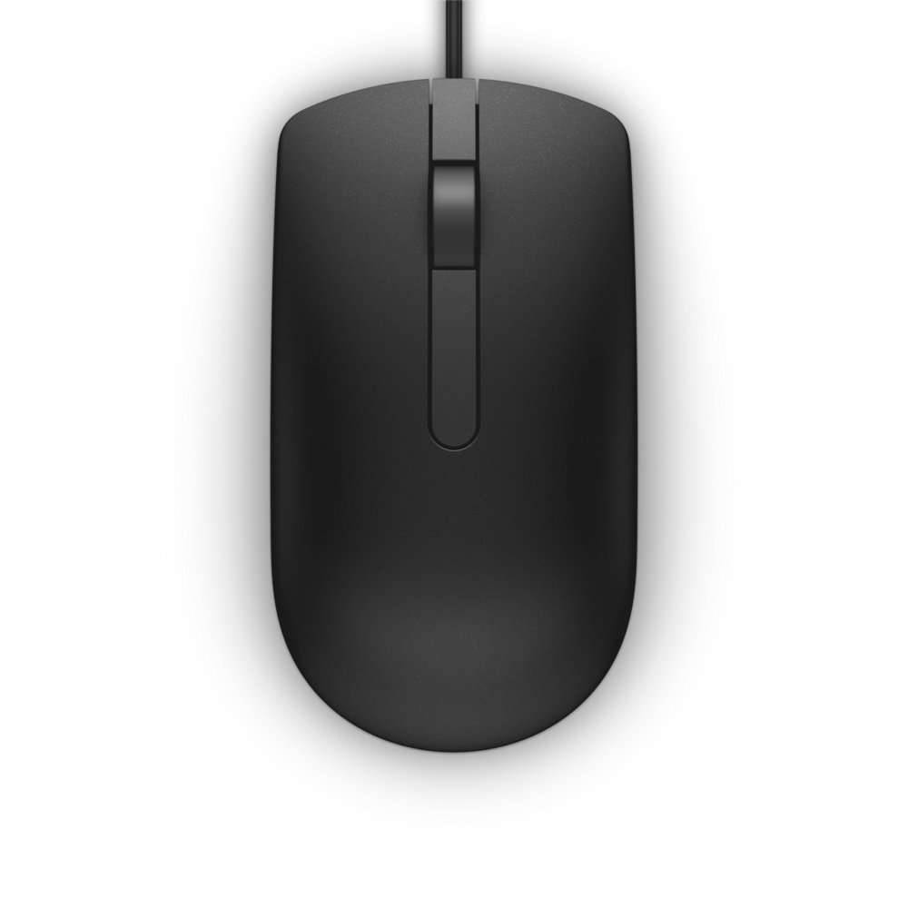 Dell MS116 | Bekabelde Muis | Links- en Rechtshandig | USB-A | 1000 DPI | Zwart