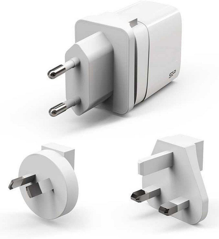 Silicon Power QM16 Oplader | USB-C + USB-A | 20 Watt PD + QC 3.0 | Wit