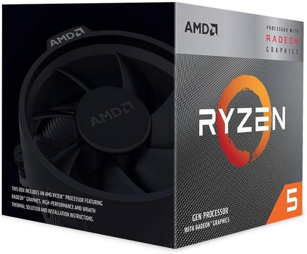 AMD Ryzen 5 3400G | 4 Core | 3,7 (4,2GHz Turbo) | AM4 | Processor | CPU