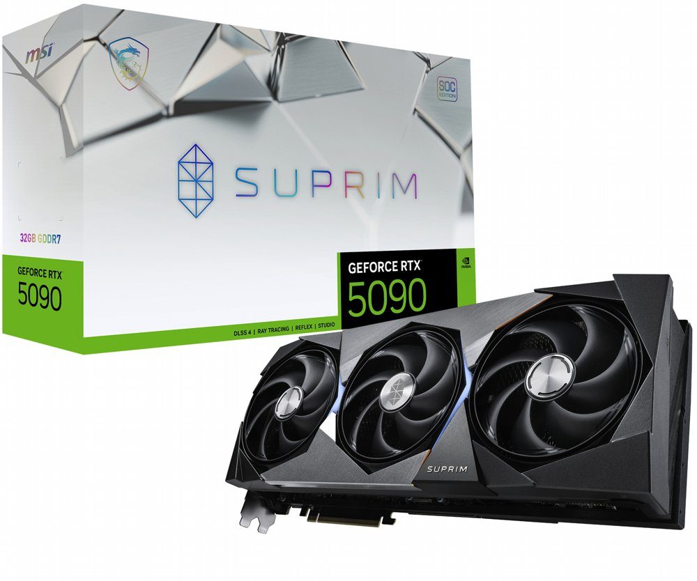 MSI GeForce RTX 5090 SUPRIM SOC | 32GB GDDR7 | 4K Gaming | Videokaart | NVIDIA