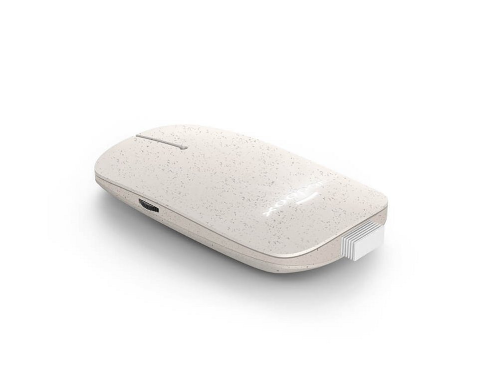 Xoopar Pokket 2 Eco | Ambidextrous Draadloze Muis | RF-Draadloos + USB-A | Wheat