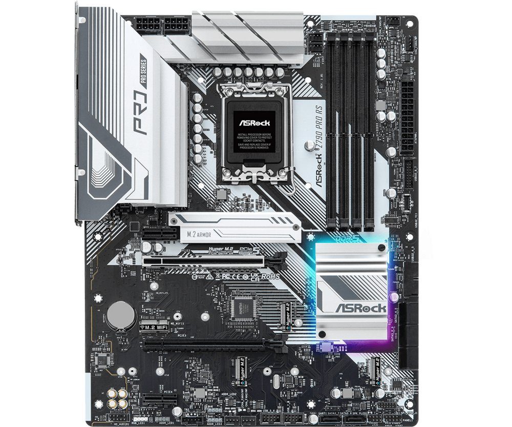 ASRock Z790 Pro RS | Socket LGA 1700 | Intel Z790 | 4xDDR5 | ATX | Moederbord