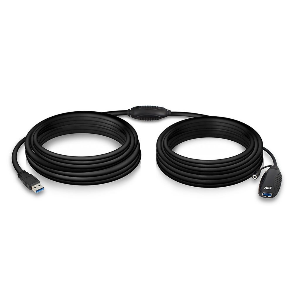 ACT AC6110 | USB 2.0 Booster | 10m | Zwart