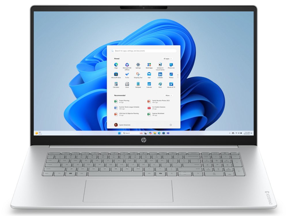 HP OmniBook 3 | 17.3'' Full HD IPS | AMD Ryzen 5 40 | 8GB LDDR5 | 256GB SSD | W11 Pro