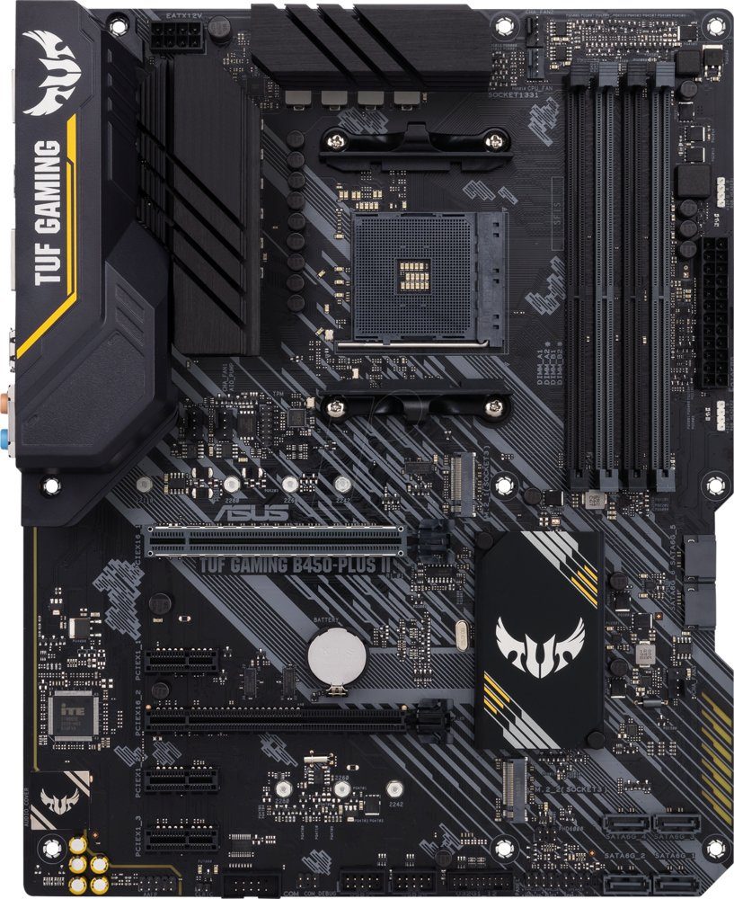 ASUS TUF GAMING B450-PLUS II | Socket AM4 | AMD B450 | 4xDDR4 | ATX | Moederbord