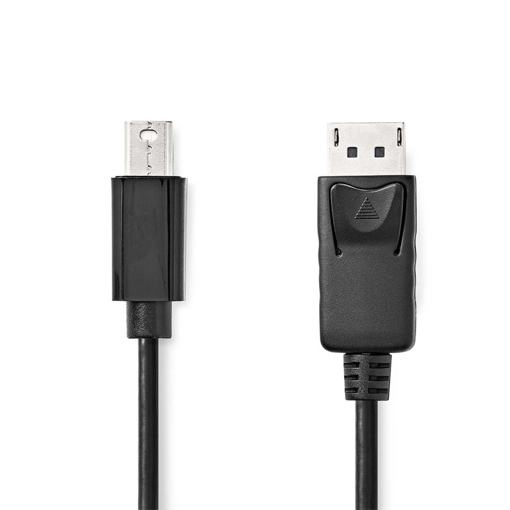 Nedis CCGL37400BK20 | Mini DisplayPort-naar-DisplayPort kabel | 2 m | Mini DisplayPort Male naar DisplayPort Male | Tot 4K@60Hz | Zwart