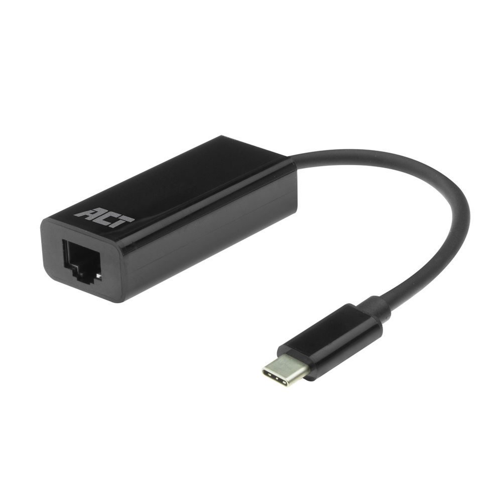 ACT AC7335 | USB-C naar Gigabit Ethernet Adapter | 10/100/1000 Mbps | Plug & Play