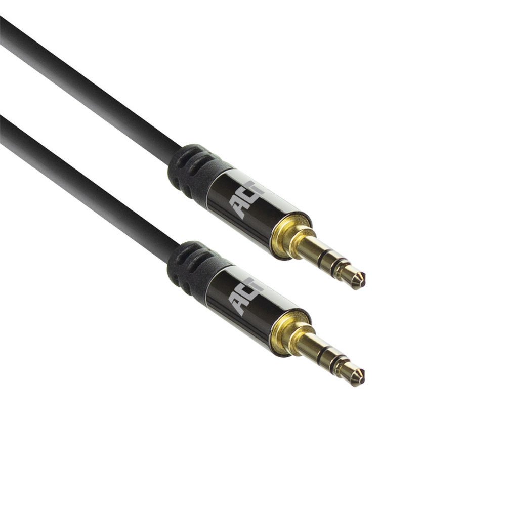 ACT AC3614 | 3.5mm Audiokabel | 15 Meter | Stereo Jack naar Jack | Zwart