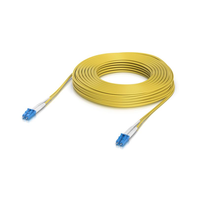OS2 Duplex LC UPC Fiber Patch Cable, 30m