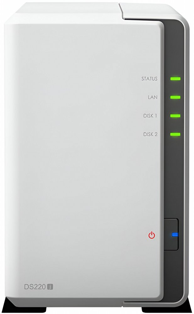 Synology DiskStation DS220J NAS 6TB | 2 Drive Bays | Inclusief 2 x 3TB HDD | 1x Gigabit Ethernet | Wit