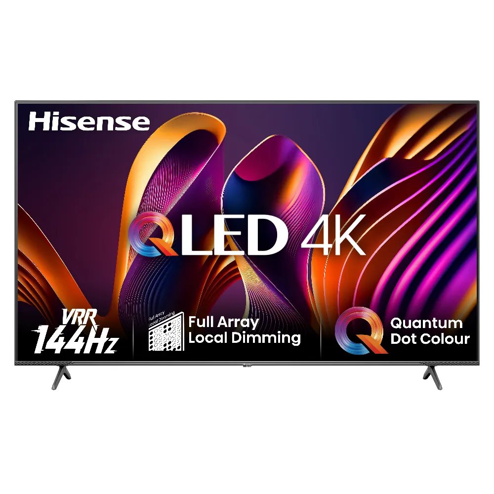 Hisense 55E7NQPRO 55" | 4K Ultra HD QLED Smart TV | VIDAA + Wifi | Dolby Vision | Local Dimming | Quantum Dot voor Levendige Kleuren | 144Hz