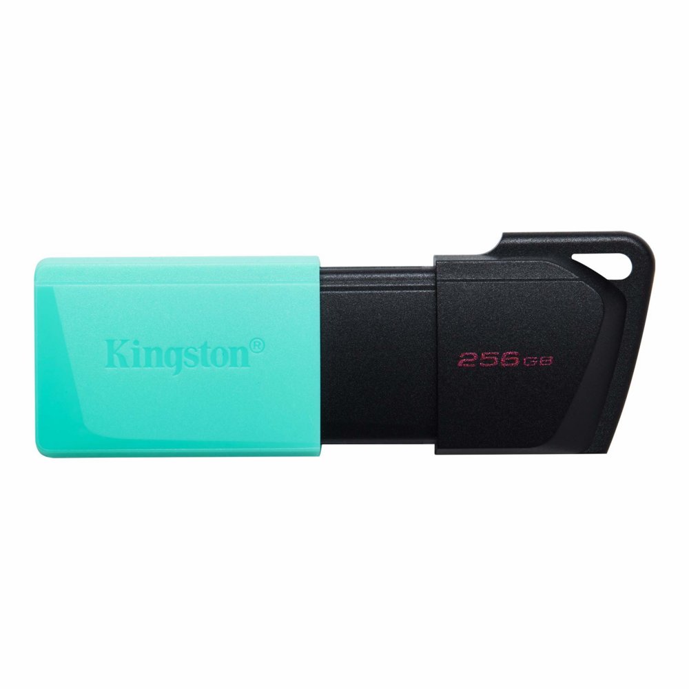 Kingston DataTraveler Exodia M | 256GB USB-A 3.2 Flash Drive | Zwart/Turkoois