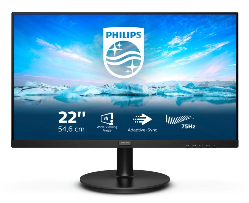 Philips V-Line 222V8LA/00 21.5" | 1920x1080 VA | 75Hz | Ingebouwde Luidsprekers | VESA-Compatibel | Monitor