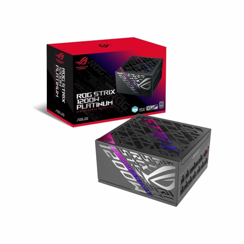 ASUS ROG Strix 1200W ATX Voeding | 80 PLUS Platinum | ATX 3.1 | PCIe 5.1 | Volledig Modulair