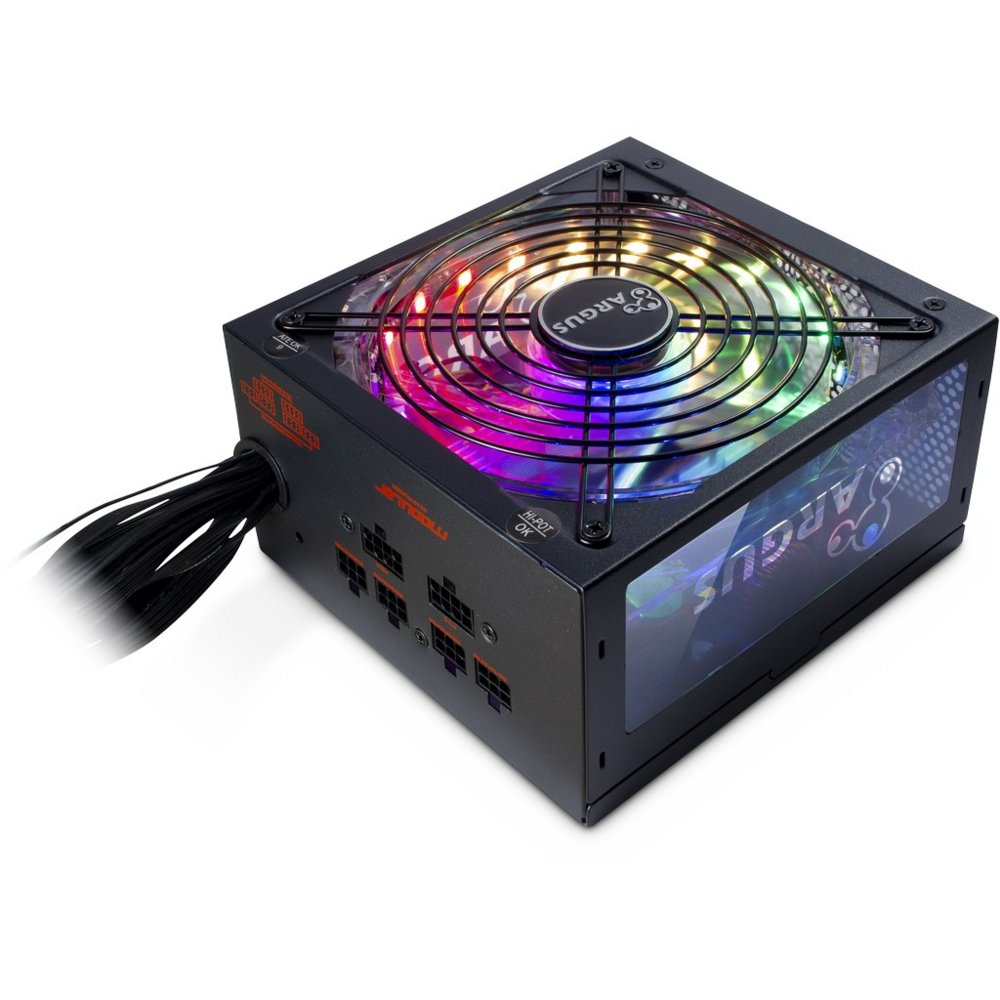 Inter-Tech Argus RGB-750W CM II | 750 Watt Gold ATX PSU | Deels Modulair | Power Supply | Voeding