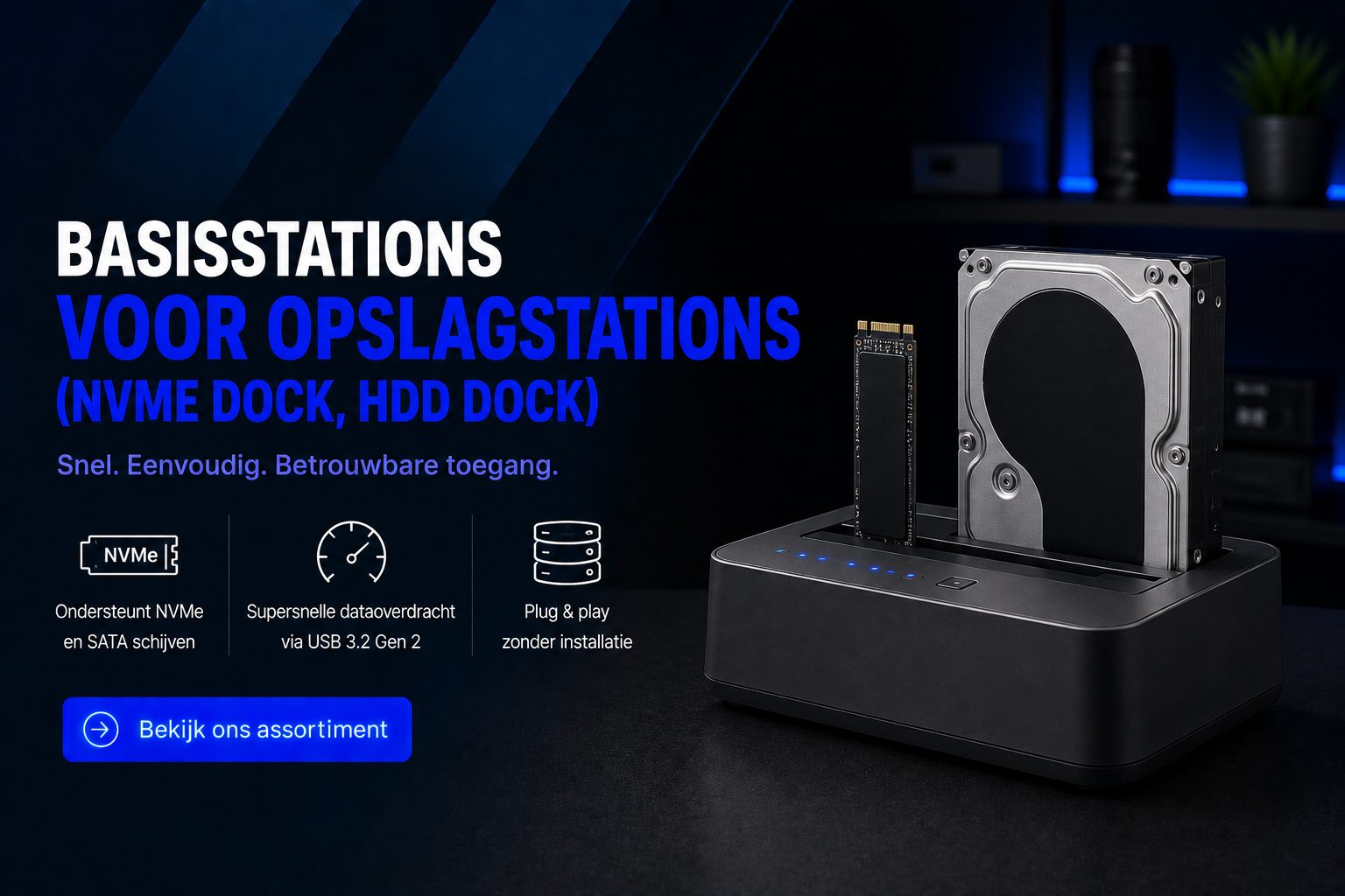 Basisstations voor opslagstations