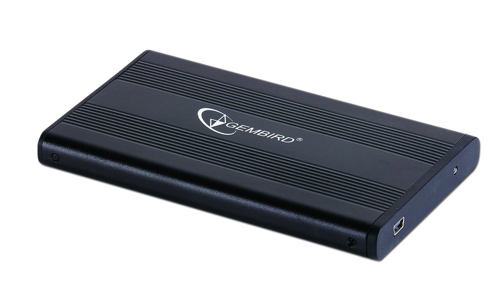 Gembird EE2-U2S-5 | USB 2.0 2.5" SATA HDD Behuizing | Aluminium | Mini-USB