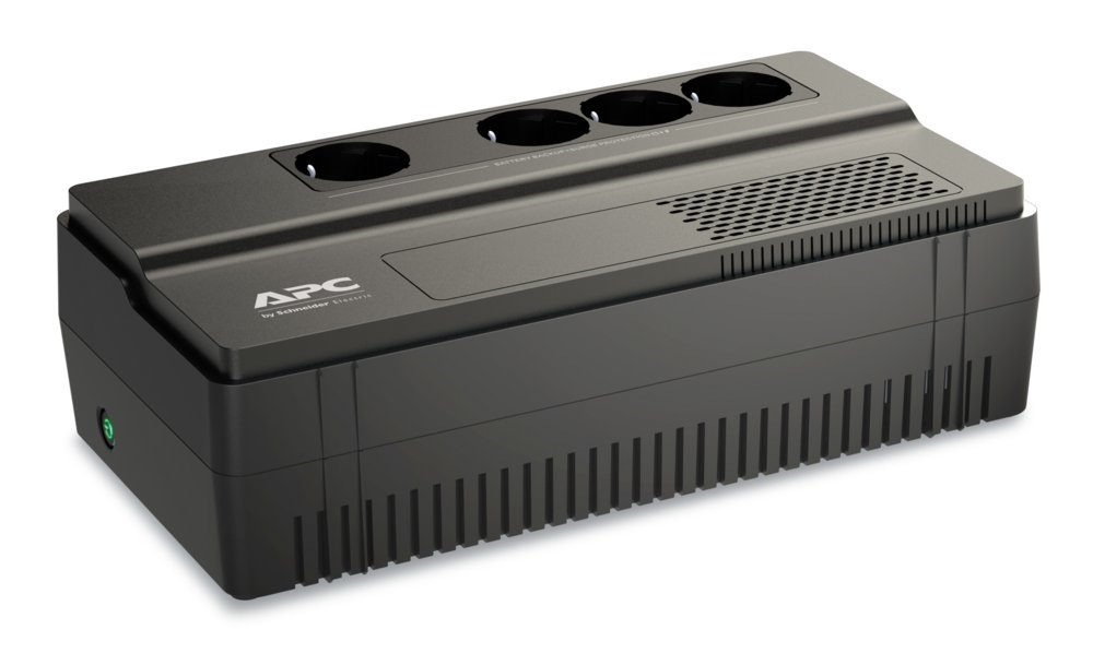 APC Easy UPS BV1000I-GR | 1000 VA / 600 W | 4x Schuko Stopcontacten | AVR Spanningstabilisatie | LED-Statusindicator | Compact Ontwerp
