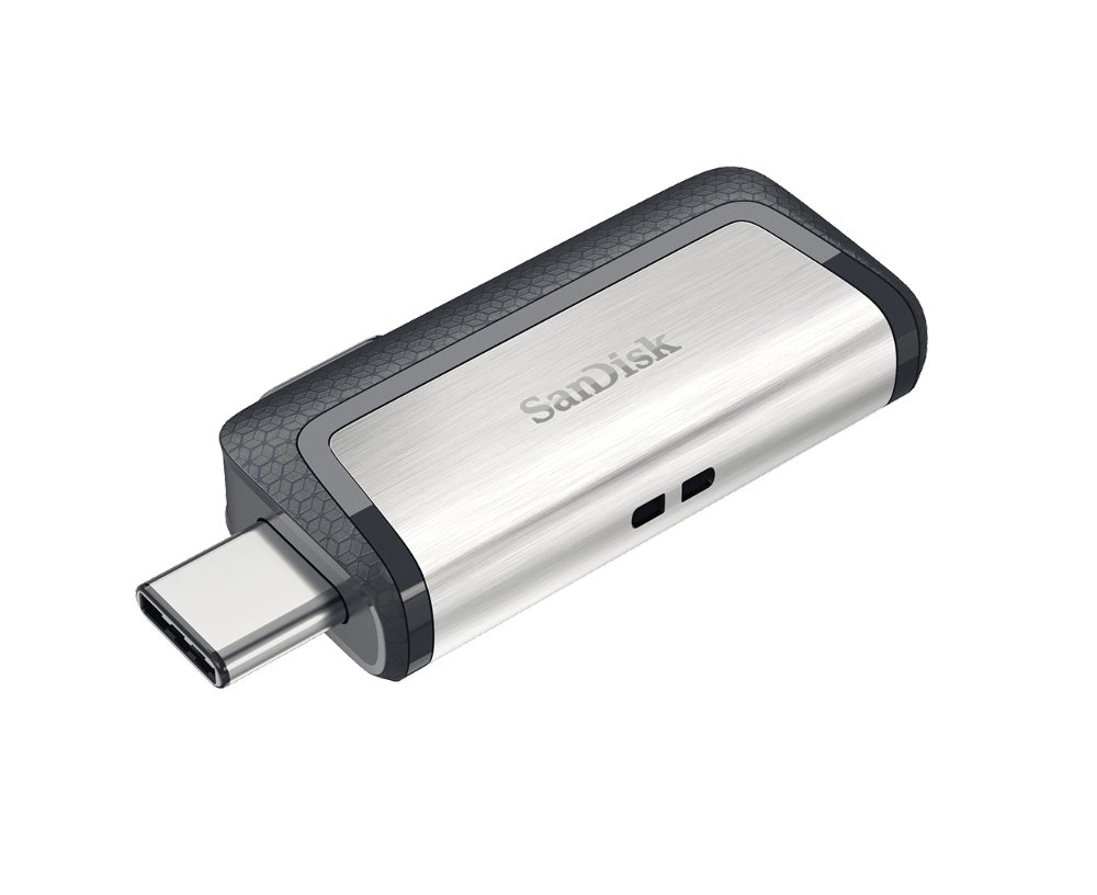 SanDisk Ultra Dual Drive USB Type-C | 128GB USB Flash Drive | USB Type-A / USB Type-C 3.2 Gen 1 (3.1 Gen 1) | tot 150 MB/s lezen | Zwart, Zilver