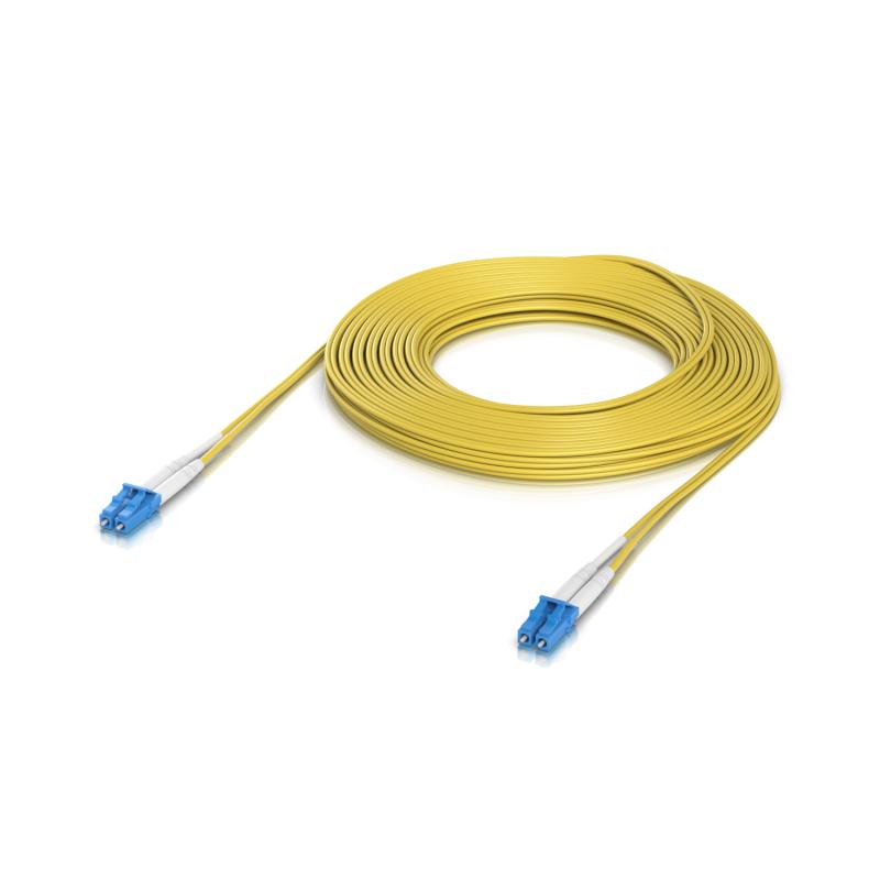 OS2 Duplex LC UPC Fiber Patch Cable, 15m