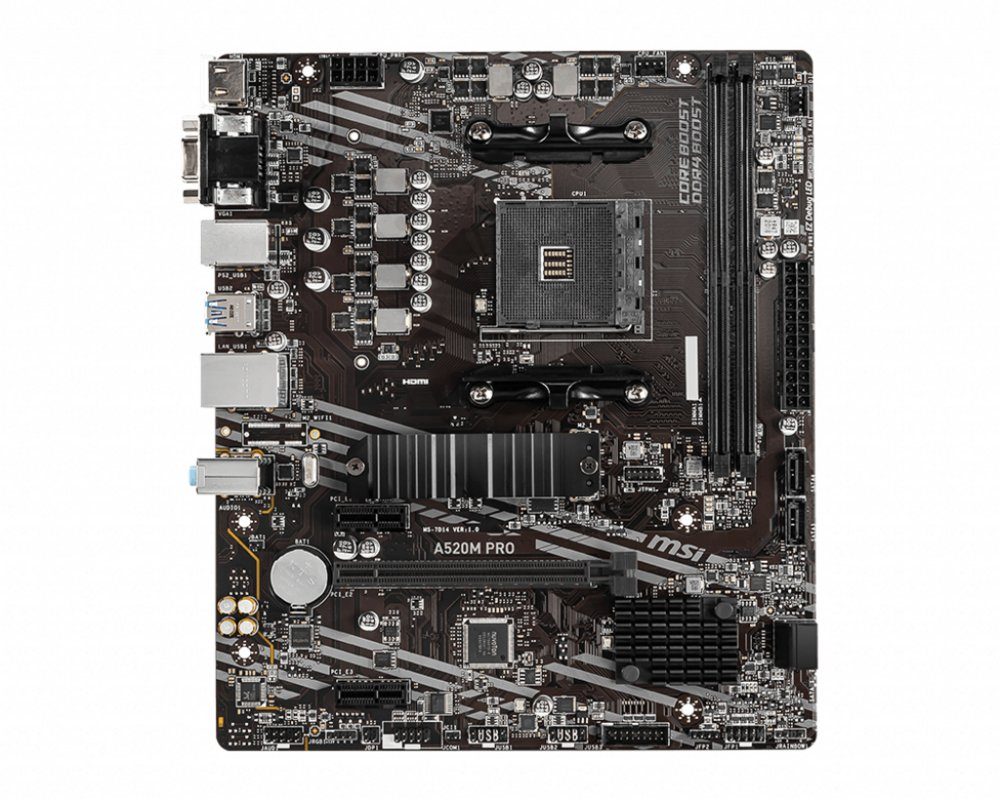 MSI A520M PRO | Socket AM4 | AMD A520 | 2xDDR4 | Micro-ATX | Moederbord | 2e Kans