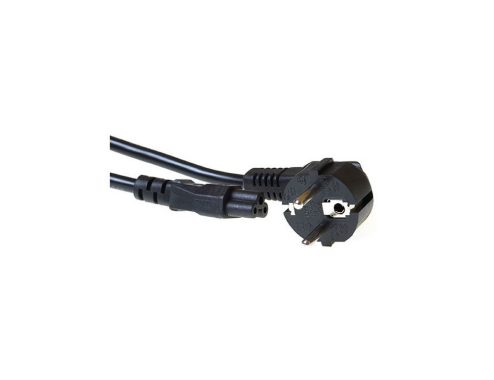 ACT AK5144 Stroomkabel | CEE7/7 Male (Haaks) naar C5 | 2.00 m | Zwart | 230V | 2.5A