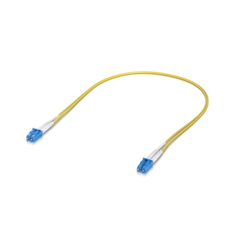 OS2 Duplex LC UPC Fiber Patch Cable, 0.5m