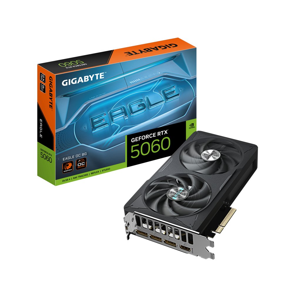 GIGABYTE GeForce RTX 5060 EAGLE OC | 8GB GDDR7 | DLSS 4 | Videokaart | Nvidia GPU