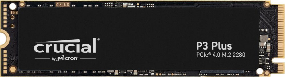 Crucial P3 Plus | 500 GB NVMe SSD | M.2 Gen4 | 4.700 MB/s Lezen | 1.900 MB/s Schrijven