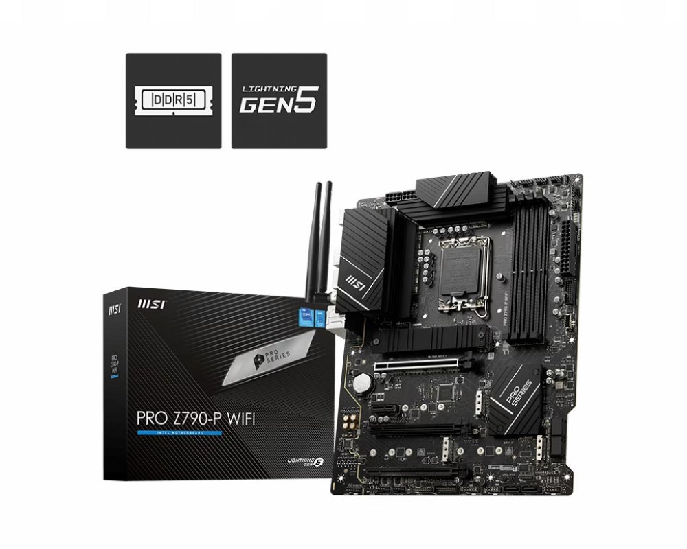 MSI PRO Z790-P WIFI | Socket LGA 1700 | Intel Z790 | 4xDDR5 | ATX | Moederbord