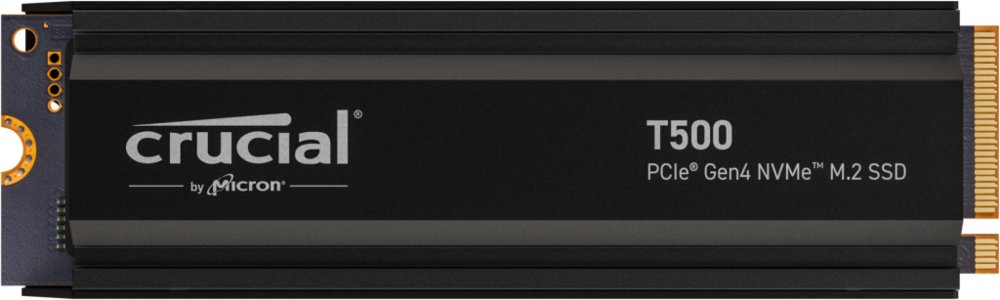 Crucial T500 | 2 TB NVMe SSD | M.2 Gen4 | tot 7.400 MB/s Lezen | tot 7.000 MB/s Schrijven