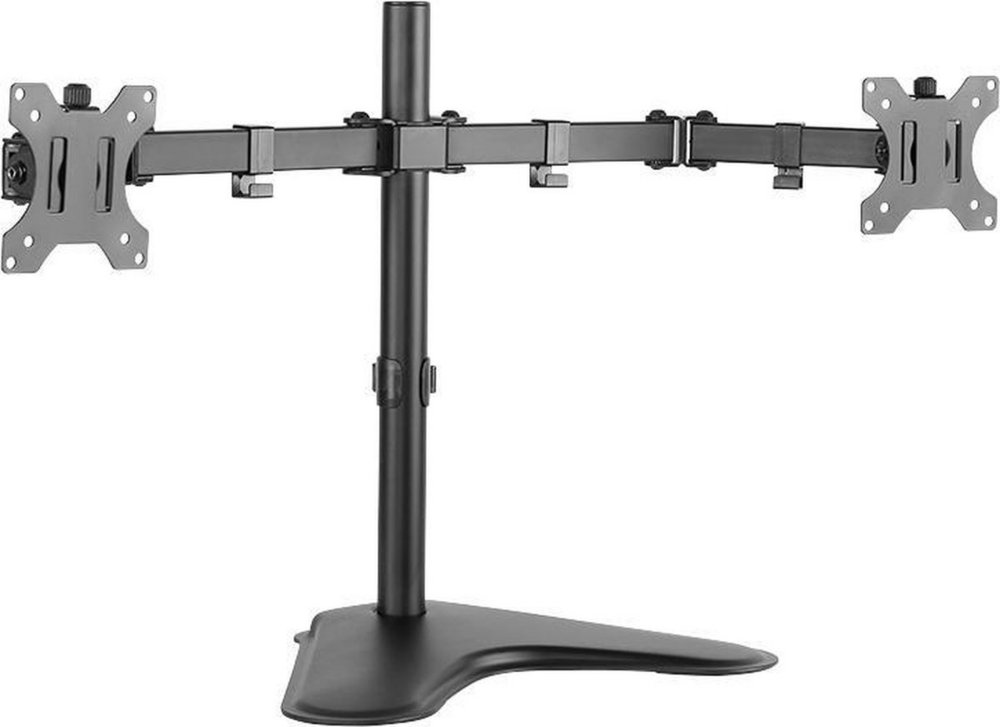 LogiLink BP0045 | Verstelbare Monitor-bureausteun | Tot 32" | Max 8kg | VESA 100x100 | 2 Monitoren