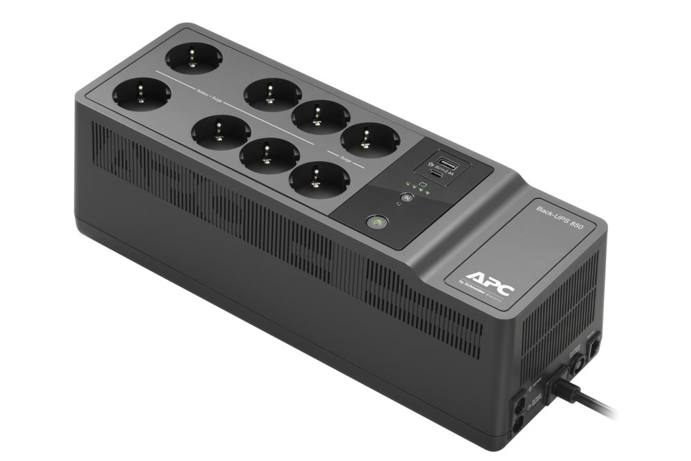 APC Back-UPS BE850G2-GR | 850 VA | 8 Schuko Stopcontacten (6 op Accu) | USB Type-A & C | AVR Spanningstabilisatie | Bescherming tegen Stroomstoringen | OPEN BOX