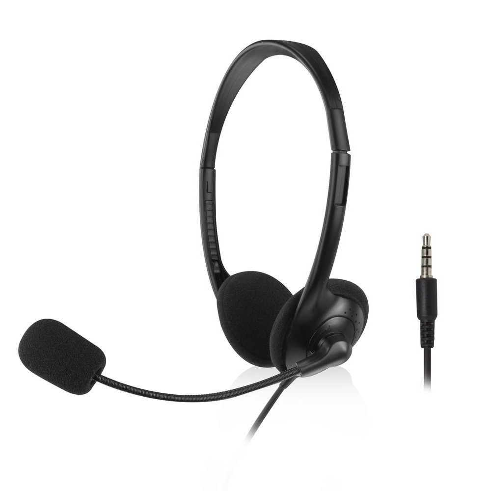 ACT AC9330 | On-Ear Headset met Microfoon | Zwart