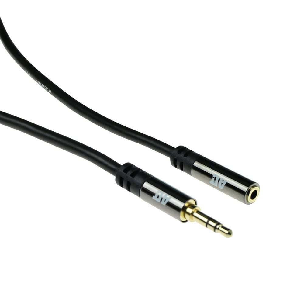 ACT AC3615 | 3.5mm Audiokabel | 2 Meter | Stereo Jack naar Jack | Zwart