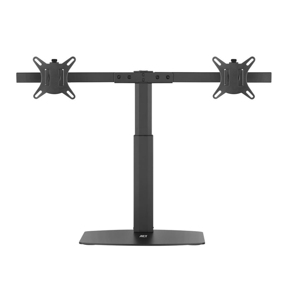 ACT AC8332 | In Hoogte Verstelbare Monitor-bureausteun | Tot 27" | Max 6kg | VESA 100x100 | 2 Monitoren | RENEWED