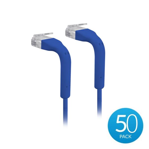 UniFi Ethernet Patch Cable - Cat6, 10cm (Blue), 50 pack