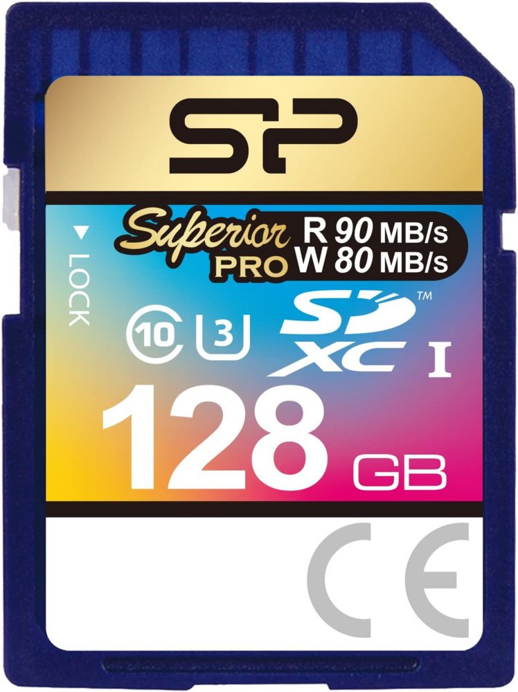 Silicon Power Superior Pro | SDXC | 128GB | Class 10 | UHS-I U3