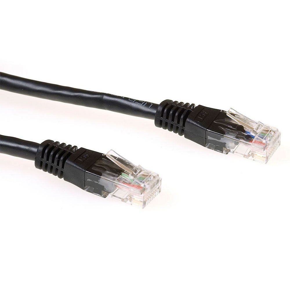 ACT netwerkkabel | Cat6 | U/UTP (UTP) | 2 m | Zwart
