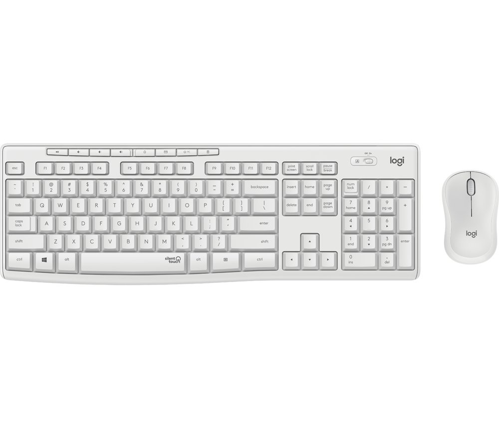 QWERTZ | Logitech MK295 Wit | Draadloze Muis en Toetsenbordcombo | QWERTZ | RENEWED