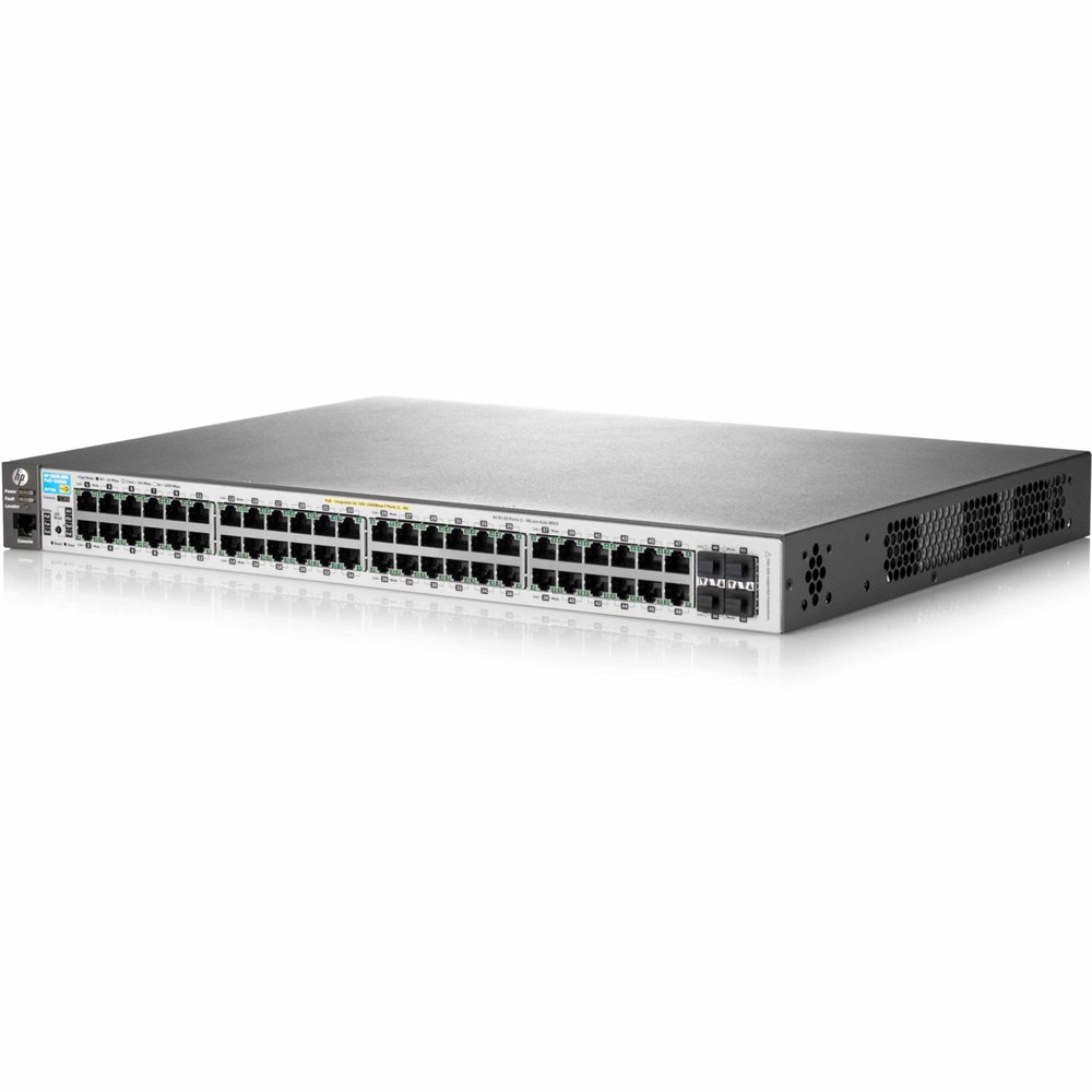 HPE Aruba 2530-48G-PoE+ | 48× Gigabit Ethernet | PoE+ | 4× SFP | Managed Switch | Refurbished
